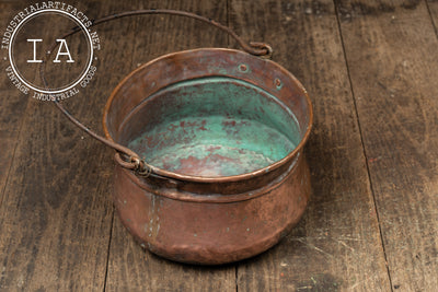 Primitive Hammered Copper Spittoon