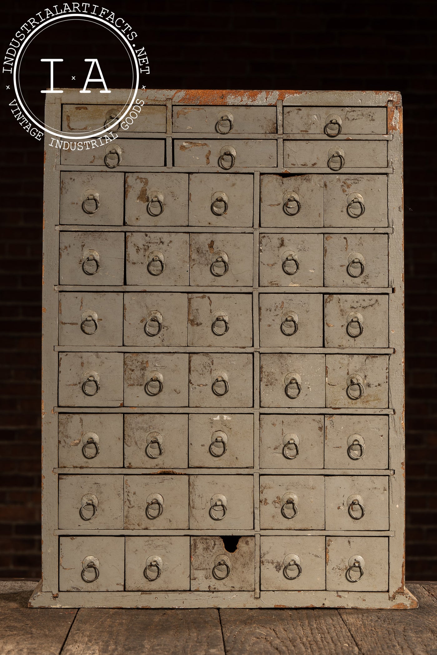 Late 19th Century Munyons Homeopathic Remedies Apothecary Cabinet