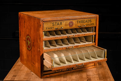 Early 20th Century Star Threads POS Display Case