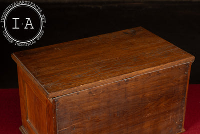 Late 19th Century Mercantile Countertop Wooden Spool Cabinet