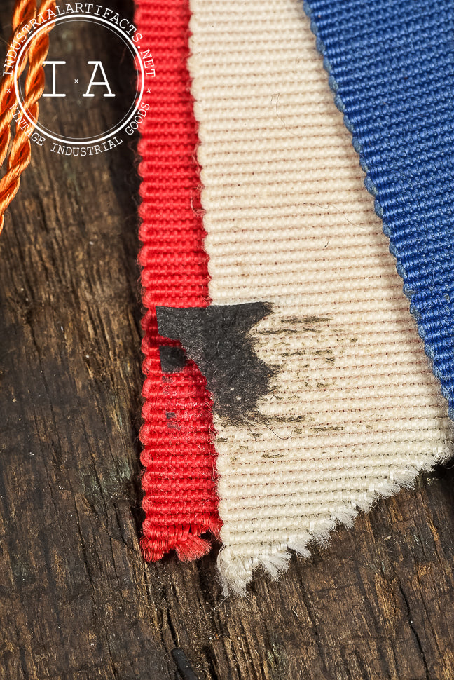 Vintage Alf Landon Political Campaign Ribbon Badge with Elephant Charm