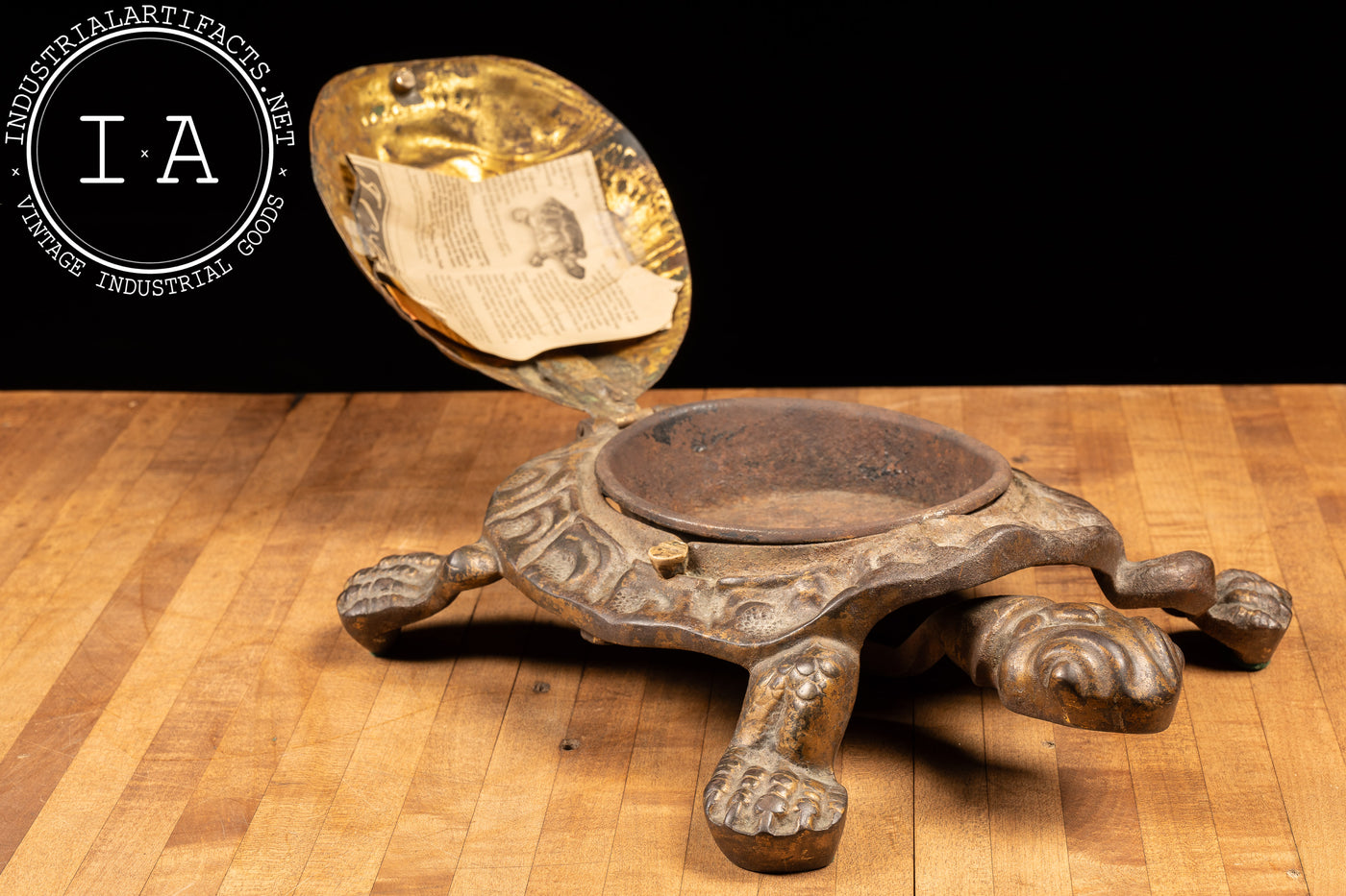 Early 20th Century Bronze Turtle Cuspidor