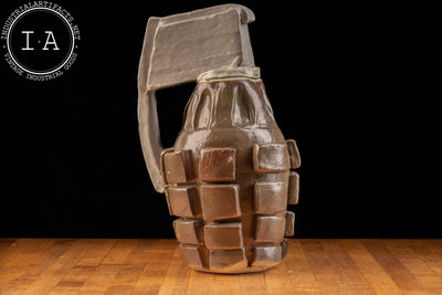 Vintage Handmade Grenade Sculpture