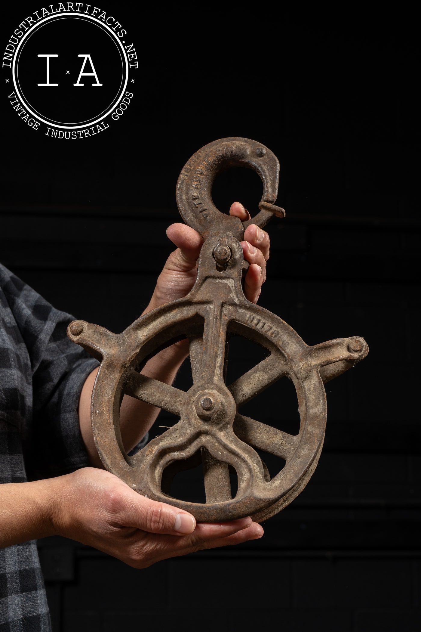 Early 20th Century Cast Iron Pulley