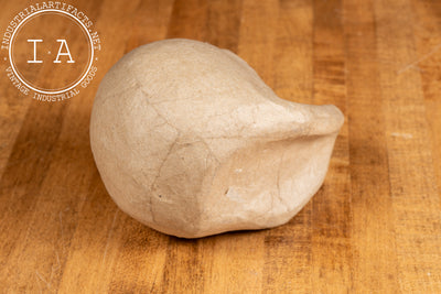 Vintage Stylized Handmade Papier-Mâché Skull