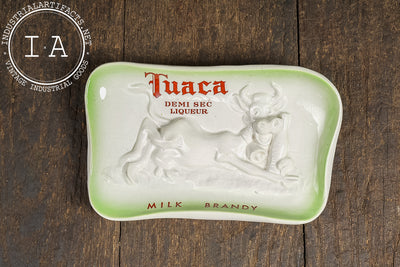 Tuaca Demi Sec Italian Liqueur Ceramic Ashtray