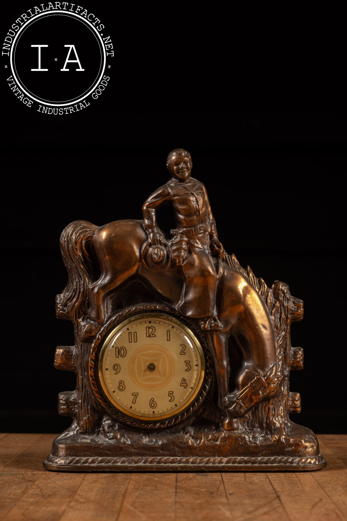 Vintage Rodeo Desk Clock