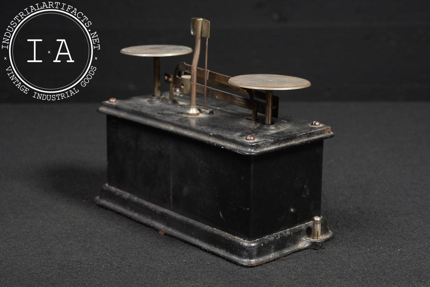 Antique Scientific Balance Scale with Weights