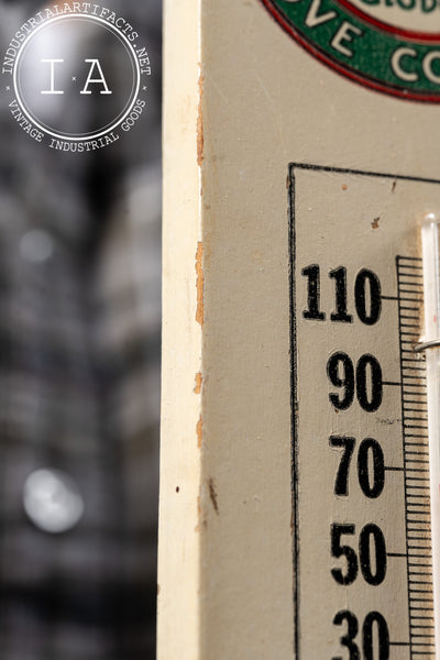 Vintage Indian Apple Us Advertising Thermometer