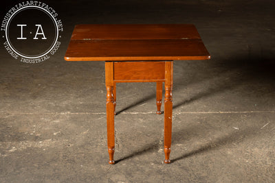 Early 20th Century Hardwood Table with Expanding Top