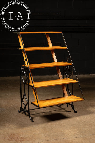 Late 19th Century Metamorphric Oak Baker's Rack and Table