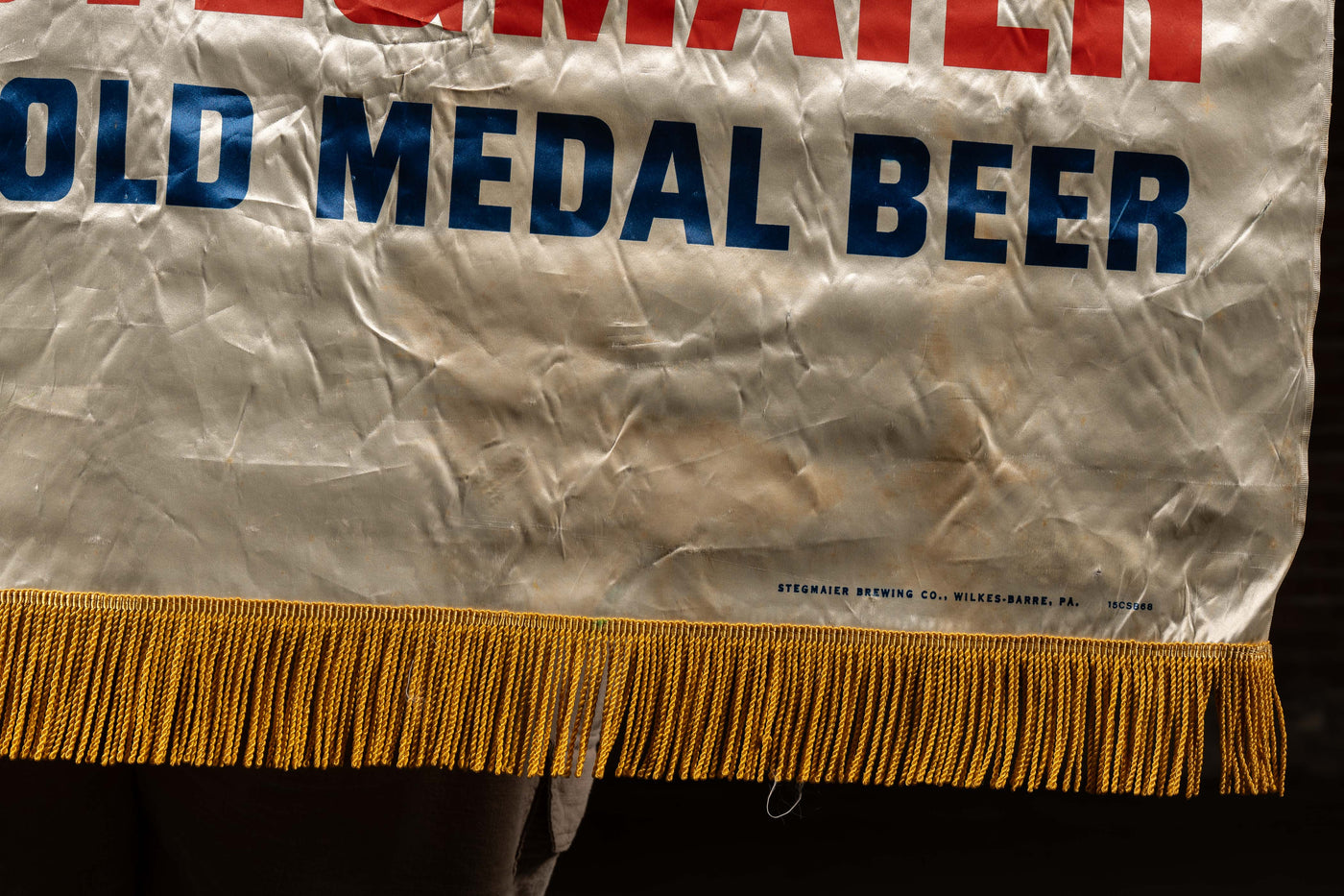 Vintage Stegmaier Gold Medal Beer Advertising Banner