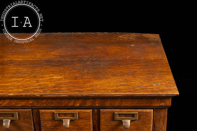 Massive Early 20th Century 187-Drawer Maple Card Catalog