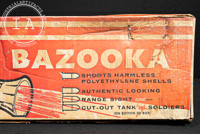 Vintage Cardstock and Plastic Toy Bazooka by Hillan