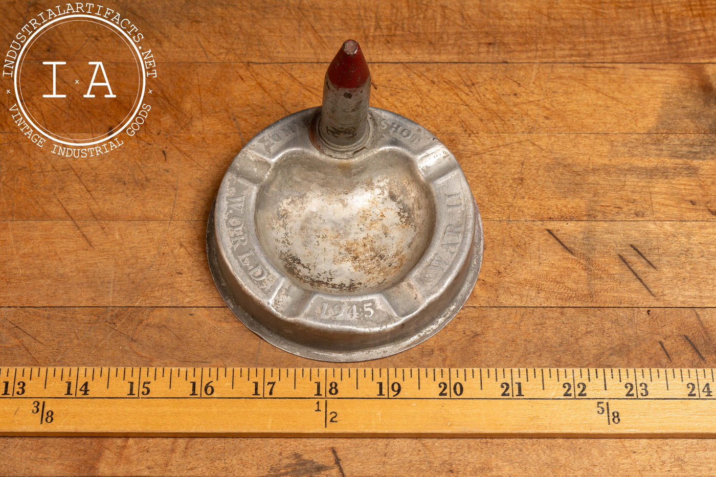 Vintage 20mm Shot WWII Ashtray