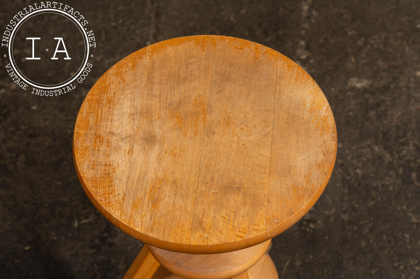 Post-Modern Wooden Spindle Stool