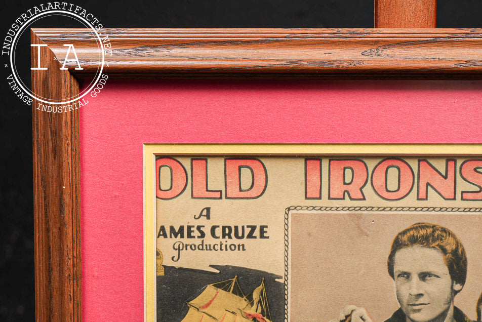 Antique Old Ironsides Framed Movie Lobby Card