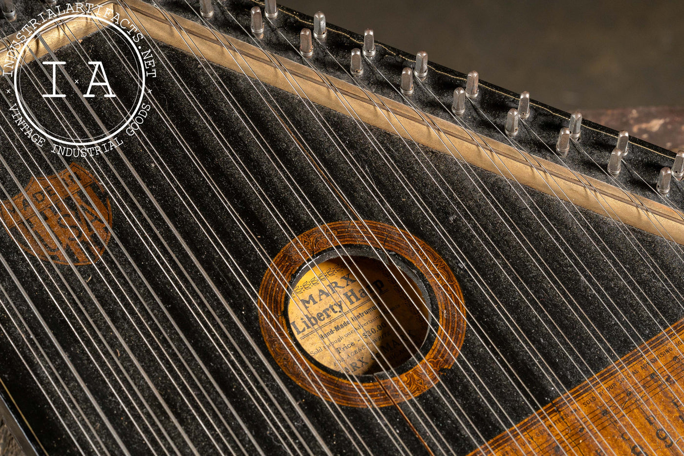 Early 20th-Century Liberty Harp Zither by Marx