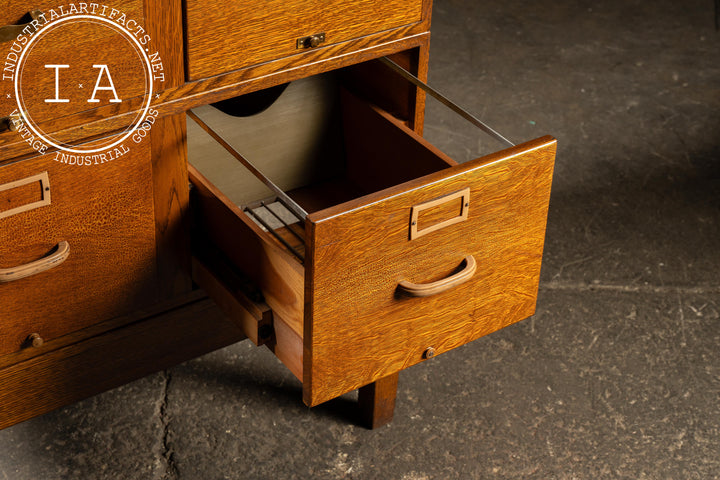 Antique Oak Filing Cabinet by Gaylord Bros. – Industrial Artifacts