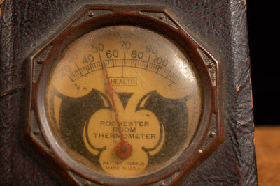 Antique Desktop Rochester Room Thermometer