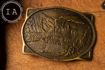 1976 American Railroad Solid Brass Belt Buckle