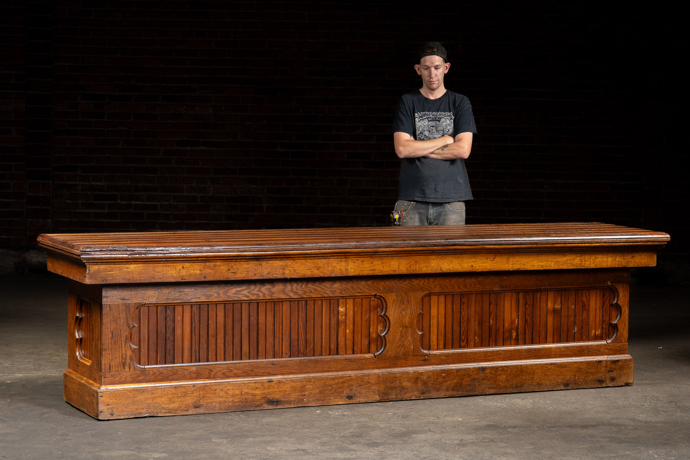 Late 19th Century Large General Store Counter