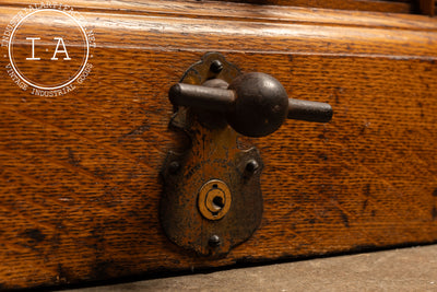 Early 20th Century Y & E Oak Document Filing Cabinet