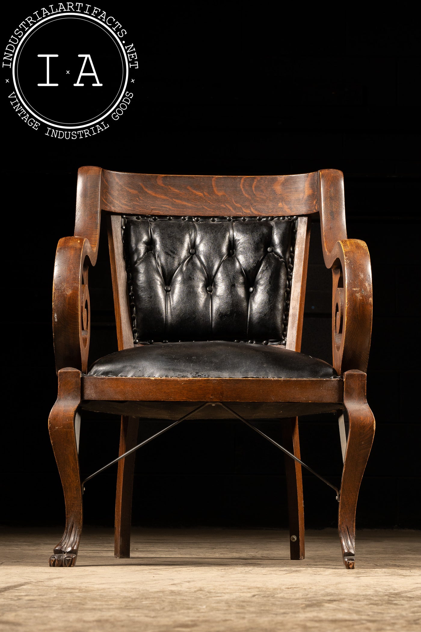 Late 19th Century Billiards Room Clawfoot Chair