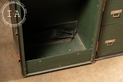 Early 20th Century Wardrobe Steamer Trunk