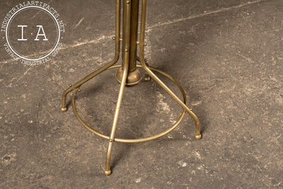 c. 1920 Brass Art Deco Coat Tree