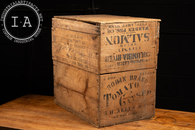 Pair of Antique Wooden Produce Crates