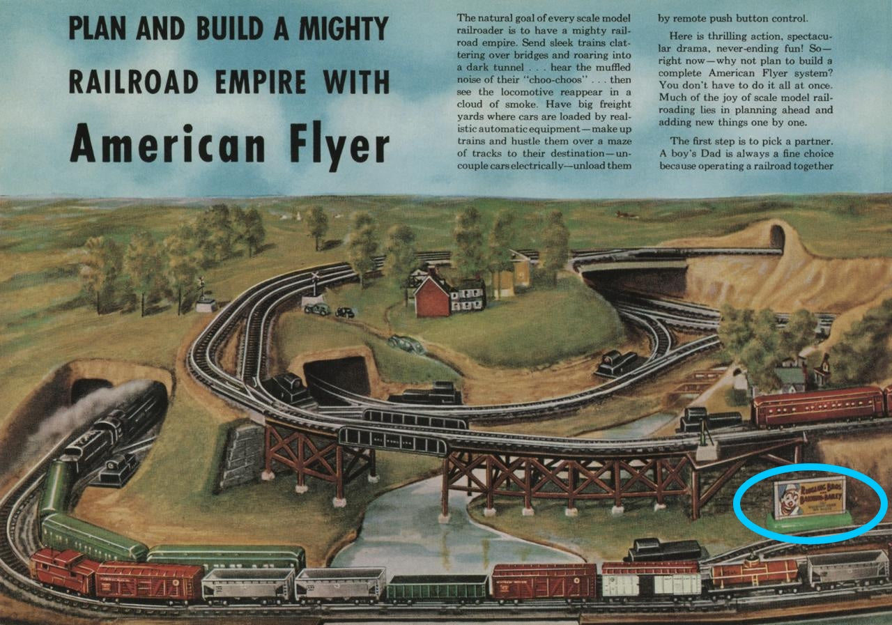 Vintage Ringling/Barnum & Bailey O-Scale Lighted Billboard by American Flyer