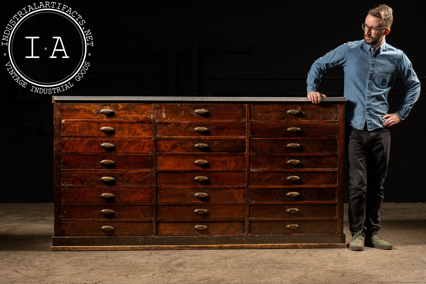 Large Antique Apothecary Cabinet