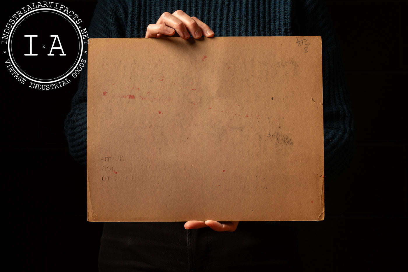 Vintage Cardstock Smallpox Quarantine Warning Sign