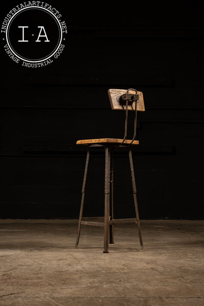 Antique Industrial Stool