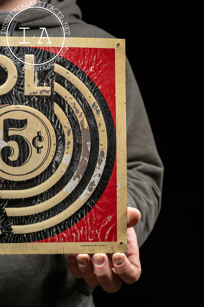 Vintage Nichol Cola Embossed SST Advertising Sign