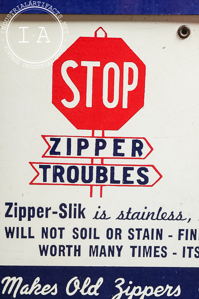 Zipper-Slik Lubricant Retail Point-of-Sale Counter Display