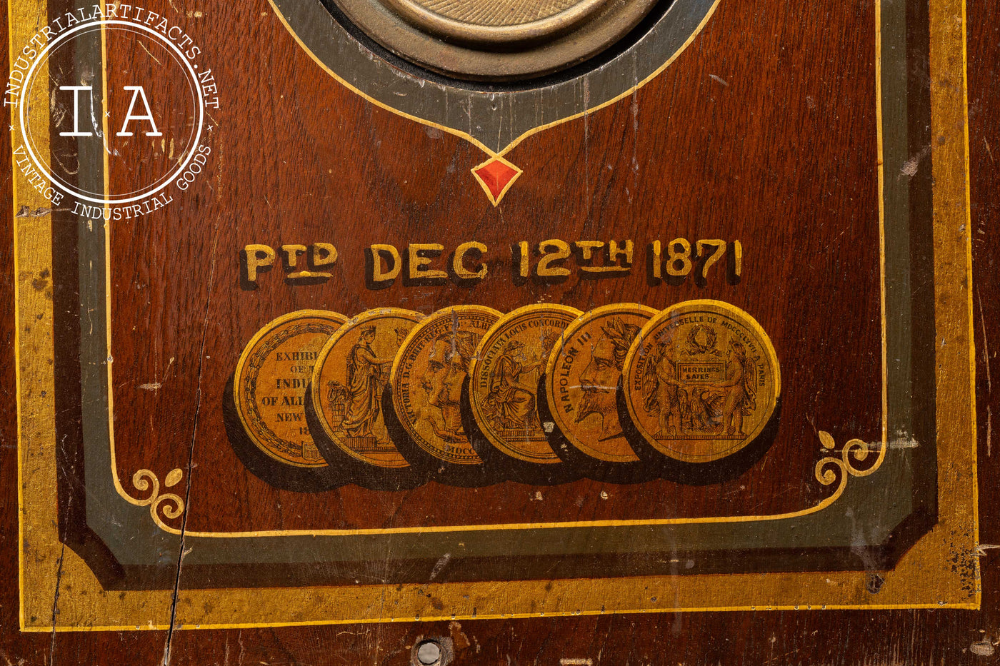 Late 19th Century Herring's Patent Champion Safe Back Panel