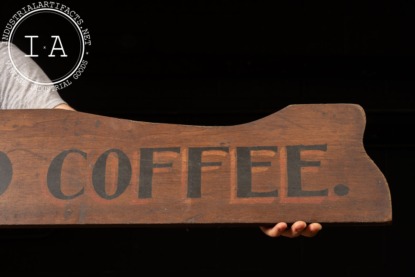 Early 20th Century Bour's Coffee Display Sign