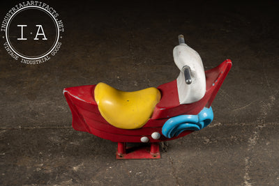 Vintage McDonald’s Playground Ride-On Boat with Dolphin Prow
