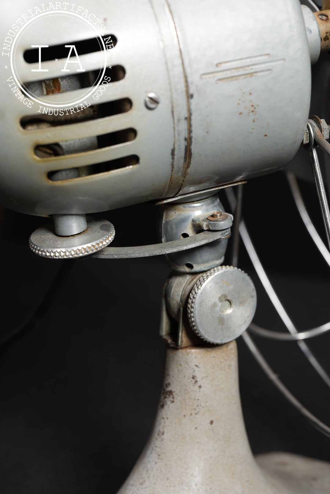 Vintage Model 62 Oscillating Desk Fan by Manning Bowman