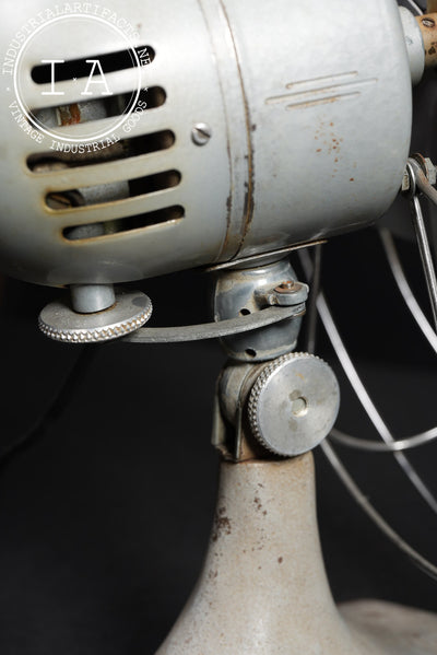Vintage Model 62 Oscillating Desk Fan by Manning Bowman