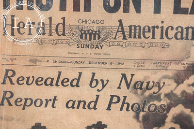 1942 Chicago Herald-American “Truth on Pearl Harbor!” Newspaper