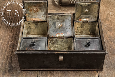Antique Spice Tin Box with Grater