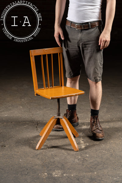 Mission-Style Children's Swivel Dining Chair