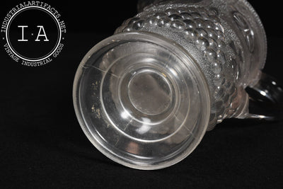 19th Century Admiral Dewey Commemorative Pitcher by Beatty-Brady Glass