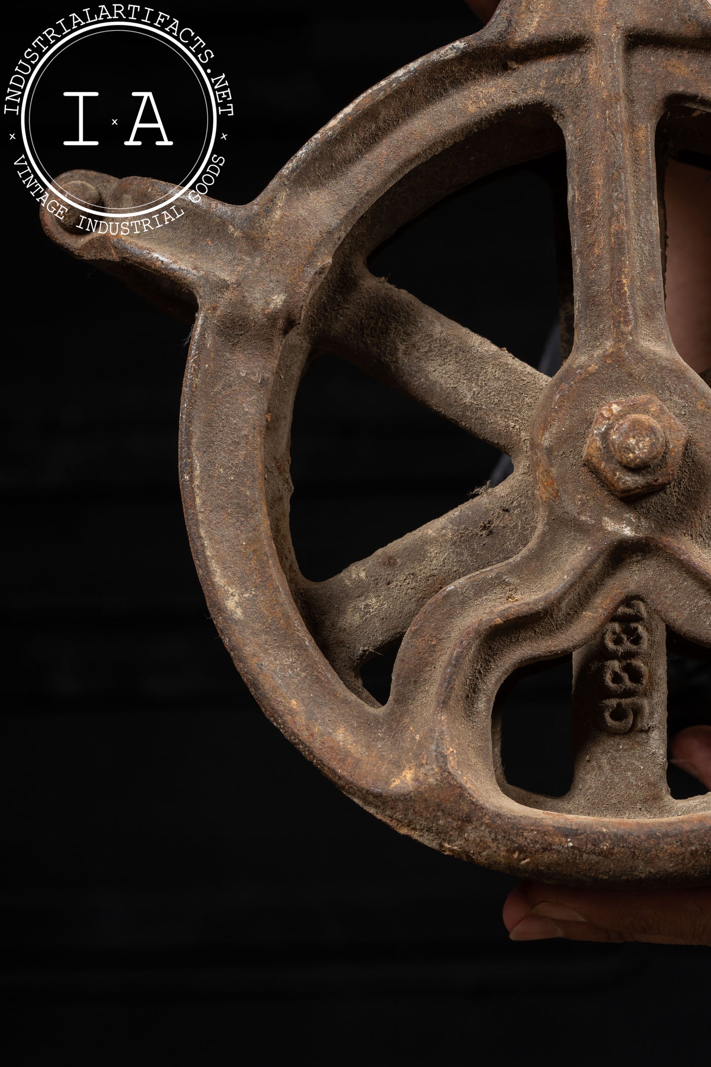 Early 20th Century Cast Iron Pulley