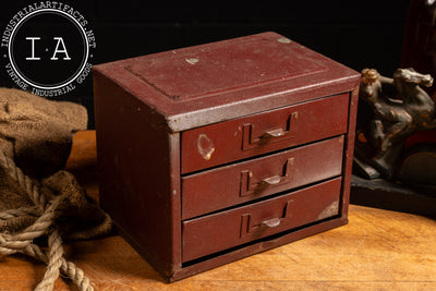 Antique Metal Wall-Mount Storage Cabinet