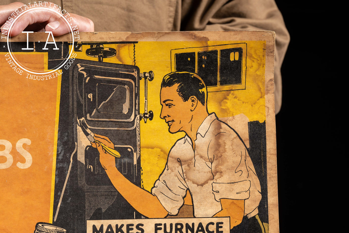Vintage Fyr-Pruf Stove Polish Cardstock Ad
