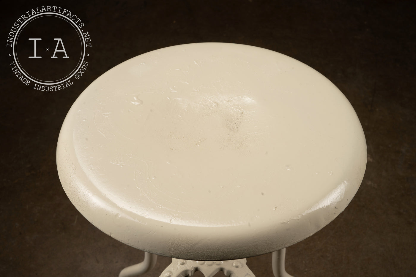 Antique Adjustable Height Dentist Stool